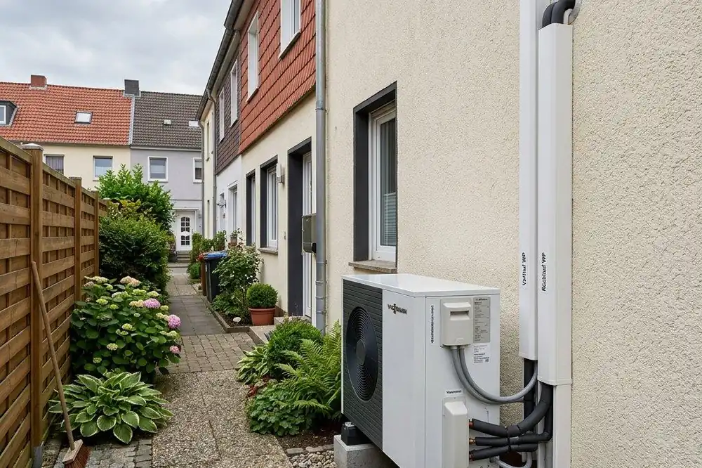 Gebaute Anlage — Wärmepumpe im Raum Gifhorn
